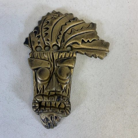 CRASH BANDICOOT AKU AKU Gold Mask Accessory Resaurus Rare HTF Action Figure Tiki Cover