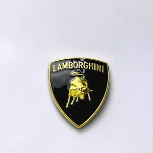 Lamborghini Front Hood Metal Sticker Bull Emblem Badge Fit Gallardo 65*56MM 1PC - Picture 1 of 3
