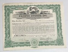1923 PACIFIC STORES INC. Stock Certificate