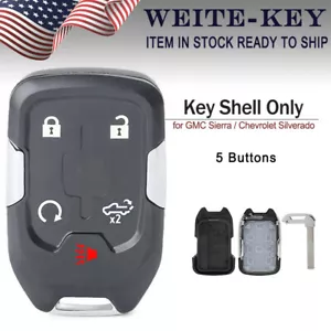 FOR 2019-2020 GMC SIERRA CHEVROLET SUBURBAN REMOTE KEY SHELL CASE FOB 5 BUTTON - Picture 1 of 5
