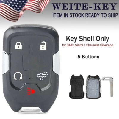 FOR 2019-2020 GMC SIERRA CHEVROLET SUBURBAN REMOTE KEY SHELL CASE FOB 5 BUTTON - Image 1 of 4