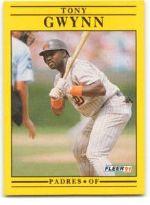 1991 Fleer Baseball #529 Tony Gwynn  San Diego Padres 