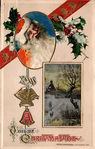CARTOLINA AUGURI DI NATALE BABBO NATALE - 1912 - Foto 1 di 2