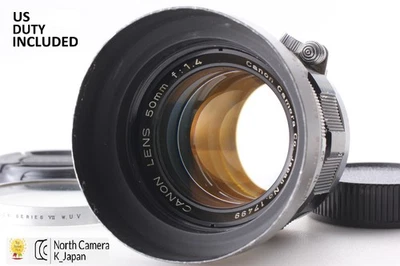 [MINT w/Hood Filter] Canon 50mm f/1.4 Lens LTM L39 Leica Screw Mount From JAPAN - Image 1 of 4