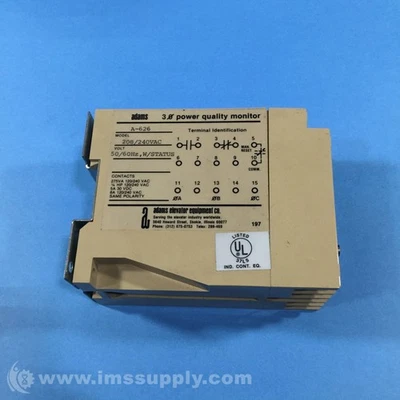 Adams Elevator A-626 Power Quality Monitor USIP - Image 1 of 4