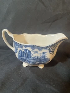 Vintage Johnson Brothers England China Old Britain Schlösser blau & weiß Milchkännchen - Bild 1 von 8
