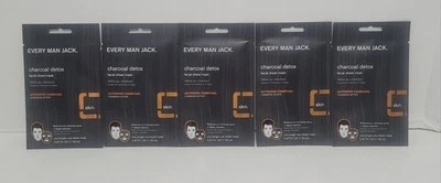 5X Every Man Jack Facial Sheet Masks Charcoal, 0.67 Fl Oz Each - Image 1 of 3