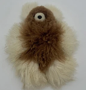 Orsacchiotto in pelliccia di alpaca 10” fatto a mano morbido peluche marrone crema stile Qiviut marrone - Foto 1 di 8