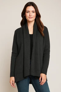 Vince. Womens Cardigan Sweater Wool Yak Open Waterfall Size XS Classic - Picture 1 of 8