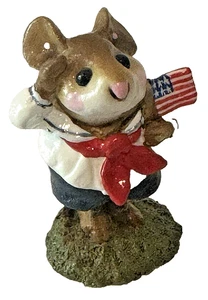 Wee Forest Folk "Stars & Stripes" M-168 with WFF Box - Imagen 1 de 6