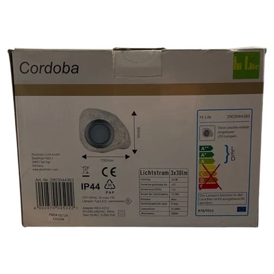 LED Stein-Leuchte ROCKY -Lampe Steine Garten Weg-Strahler warmweiß mit kabel - Bild 1 von 3