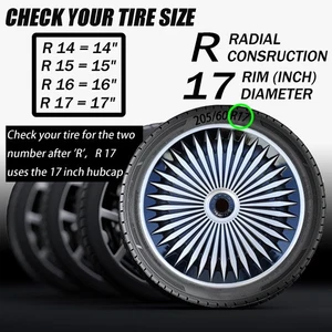 Black and Silver wheel rim cover for R17 Rim,for 2022-2023 Ford Maverick - Picture 1 of 8