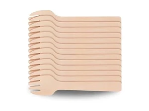 4" Mini Wooden Sporks/Compostable Birchwood - Pack of 200ct Beige - Picture 1 of 7