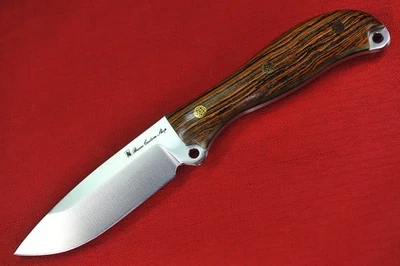 Busse Custom RadioActive Duty .165” satinado, mango completo de madera de cebra con forros de cuerno Foto 1 de 4