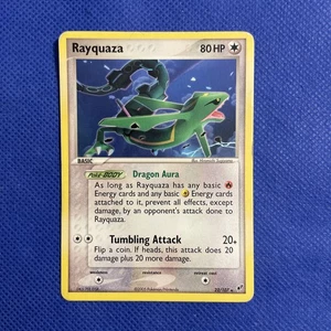 Pokemon TCG Rayquaza 22/107 EX Deoxys 2005 carta rara regolare - LP/Dmg - Foto 1 di 7