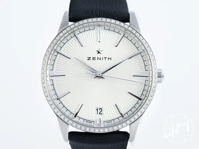 *RARE* Zenith Elite Classic 36 FACTORY Diamond Automatic Watch w/ Box & Manual - Image 1 of 4