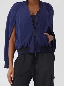 GSTQ Damen Large Retro Convertible Baseball Jacke blau - Bild 1 von 18