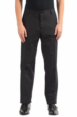 Pantalones de vestir Dolce & Gabbana para hombre de lana a rayas frente plano EE. UU. 38 IT 54 Foto 1 de 4