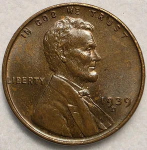 1939 D - Lincoln Wheat Penny XF/AU - Picture 1 of 2