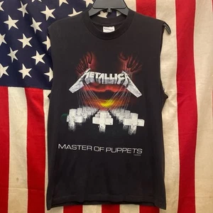 Vintage 80’s Metallica 1987 Master Of Puppets Concert T Shirt sz M - Picture 1 of 7
