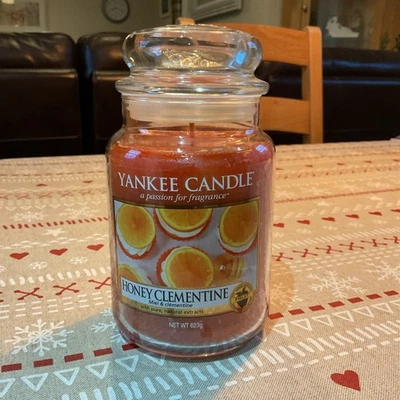Yankee Candle  Honey Clementine Large 623g Jar. New in Mint Condition 2016 - Image 1 of 4