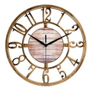 Non Ticking 11 Inch Wall Clock for Home Use with Stylish Bronze Design - Picture 1 of 9