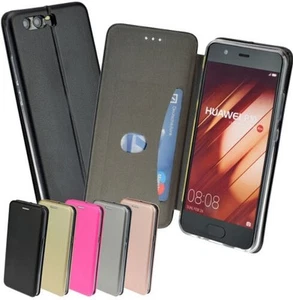 Custodia Pieghevole Stile Libro Case per Cellulare Con Card-Slot Il Huawei P10 - Foto 1 di 10