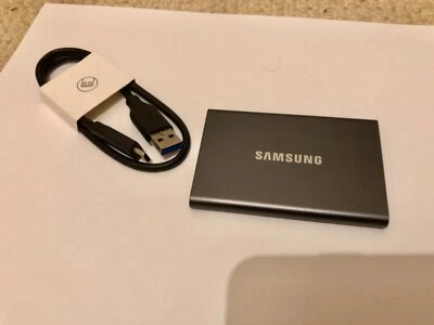 ❤️Brand New Samsung Portable SSD T7 2TB External Solid State Drive Grey USB 3.2. - Image 1 of 4
