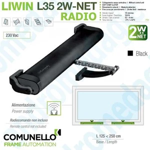 LIWIN 2W-NET RADIO 350N 230V NEGRO Motor eléctrico a cadena para ventanas Mowin - Imagen 1 de 6