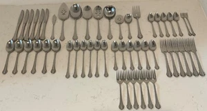 Oneida Community Clarette Stainless Flatware Set 52 PC - Picture 1 of 16