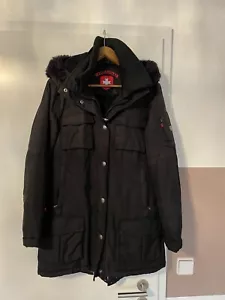 WELLENSTEYN Winter- Jacke Gr. M SCHNEEZAUBER Damen Parka Kapuze Schwarz - Bild 1 von 5