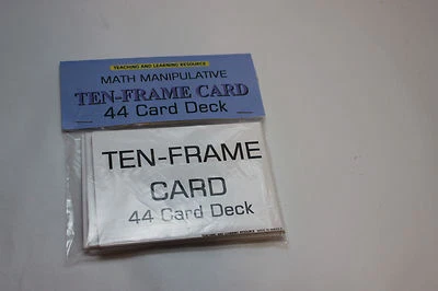 Tarjetas de diez marcos - Preescolar - Kindergarten‏ - Pre-K blanco suministros de enseñanza Foto 1 de 4