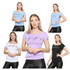 Damas **Entre el torso** Cuello Redondo Mujeres Prendas para el torso Estampado Camiseta Blusa Sin mangas Camiseta - Imagen 1 de 15