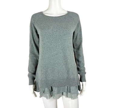 GARNET HILL 100% Cashmere Sweater with Lace Beautiful!! Size XS - NTSF - Image 1 of 4