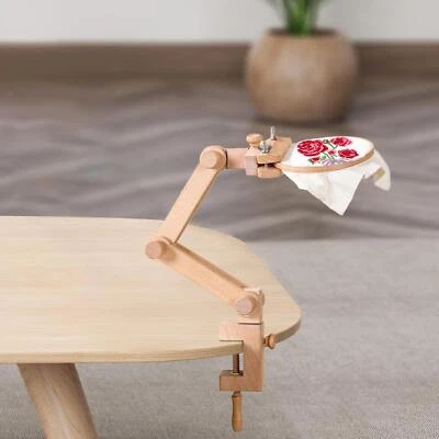 Cross Stitch Frame Stand Professional DIY Art Crafts Embroidery Hoop Frame - Image 1 of 4