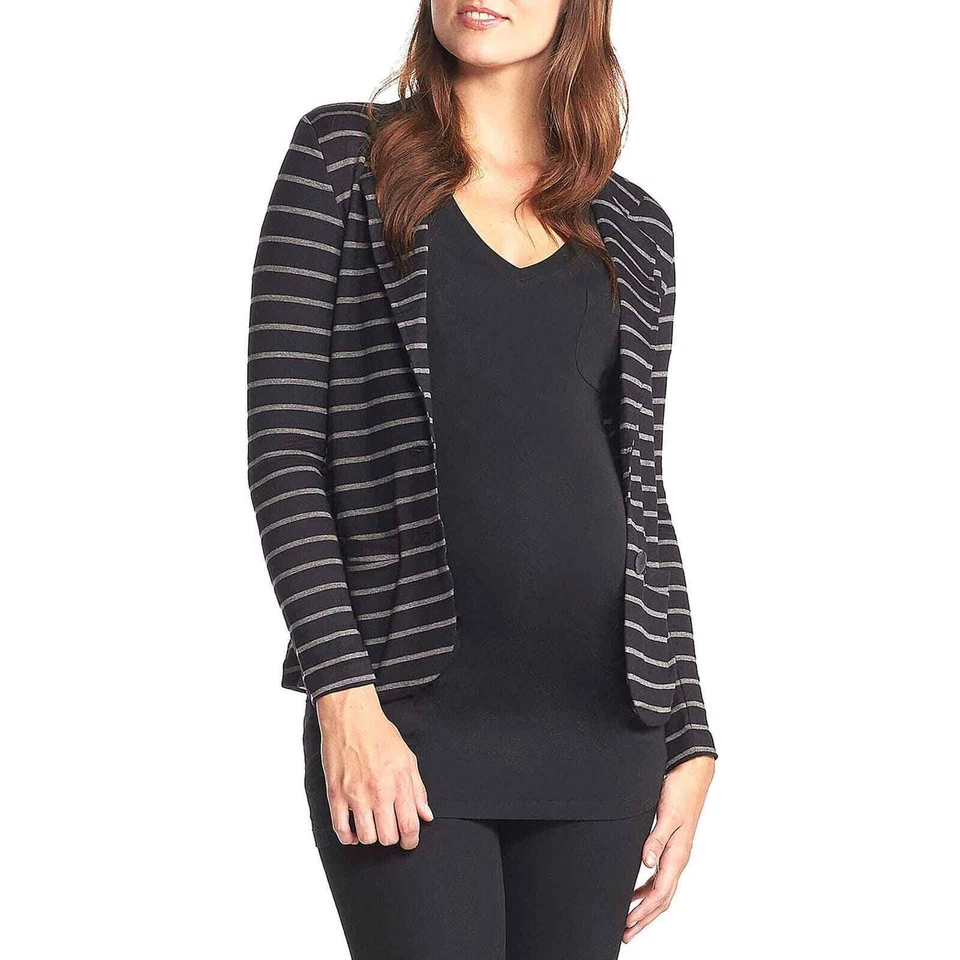 Blazer tejido Tart Maternity manga larga doble bolsillo Foto 1 de 4