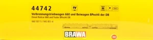 Brawa 44742 H0 Diesel-Triebwagen  660 507-5 2-teilig  Ep. IV DB Sound - Picture 1 of 2