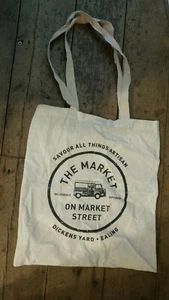 Canvas Tote Bag Artisan The Market - Picture 1 of 5
