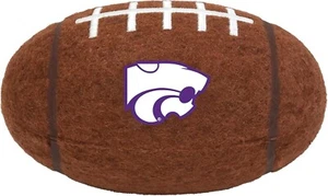 KANSAS STATE WILDCATS MINI FOOTBALL DOG TOY TENNIS BALL TOUGH CHEWER - Picture 1 of 1