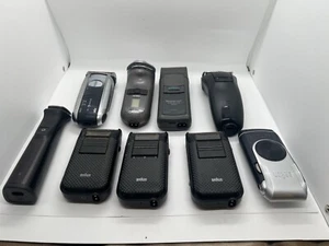 Lot Of 9 Electric Shavers Norelco, Braun, Panasonic - Picture 1 of 14