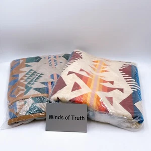 Pendleton Oversized Jacquard Towel Blanket 100% Cotton 10 Colors Beach Bath New - Picture 1 of 32