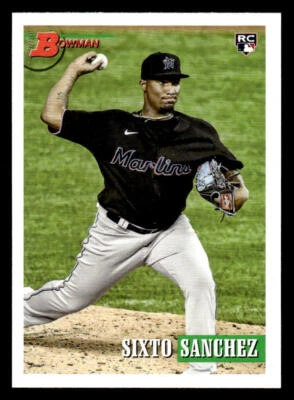 2021 Bowman Heritage #60 Sixto Sanchez Rookie Card Miami Marlins - Image 1 of 2