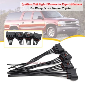 4pcs Ignition Coils Connector Plug Harness for Lexus RX350 Toyota Camry Sienna - Imagen 1 de 12