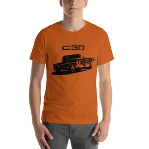 1979 Chevy Silverado C30 Vintage Square Body Truck Short-Sleeve T-Shirt - Picture 1 of 7