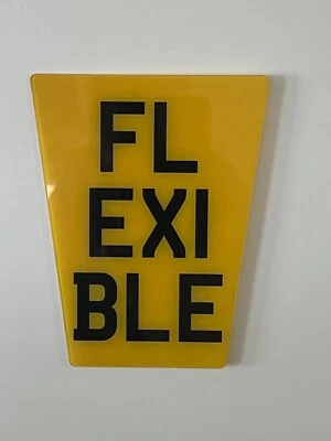 Small Flexible Show Plate , KTM, Enduro, Motorcycle, Off Road 5 X 4 X 2.7 - Image 1 of 2
