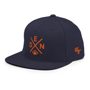 Denver Football Retro DEN Cross Snapback Mütze Baseball Cap - Bild 1 von 9