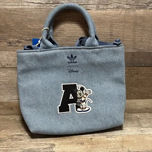 Adidas X Disney Mickey Mouse Umhängetasche ""A"" blau Denim  - Bild 1 von 8