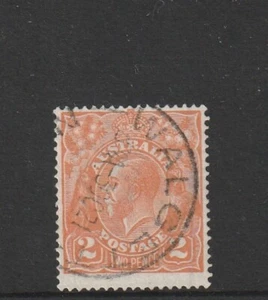 Australia 1914 - 2d - Orange KGV Head - 2nd Watermark - Fine Used. - Picture 1 of 2