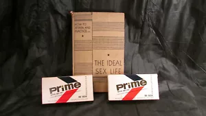 2 Boxes of Prime Condoms How To Attain Practice Ideal Sex Life Book '40 Rutgers - Picture 1 of 12