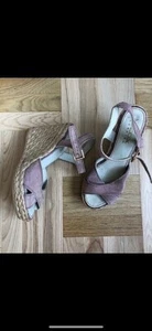 GEOX Women's Platform Espadrille Wedges Sandals for Women, Buckle Ankle EU39 - Picture 1 of 5